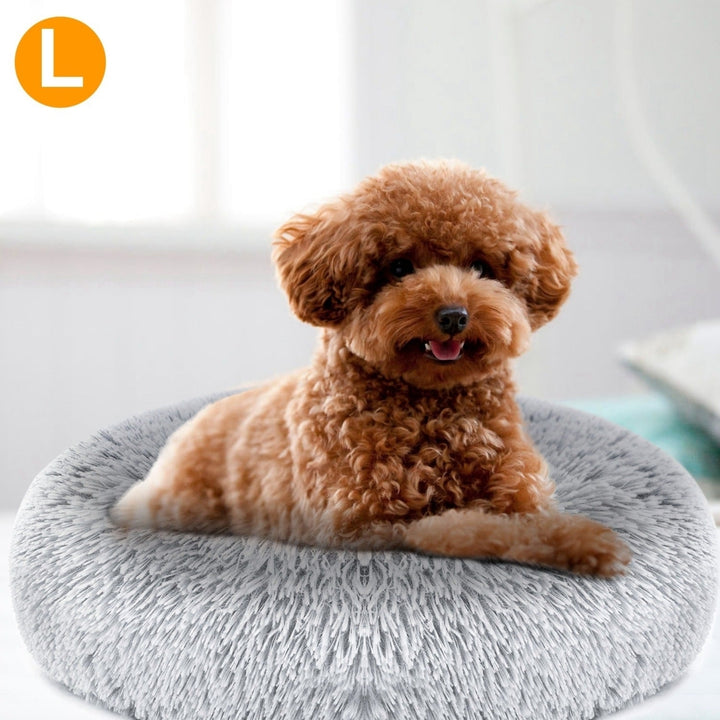 Pet Dog Bed Soft Warm Fleece Puppy Cat Bed Dog Cozy Nest Sofa Bed Cushion L Size Image 6