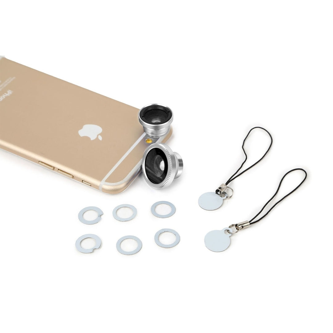 Phone Camera Lens Kit Magnetic 180 Fisheye Lens 0.67xWide Angle 10X Macro Lens Image 11