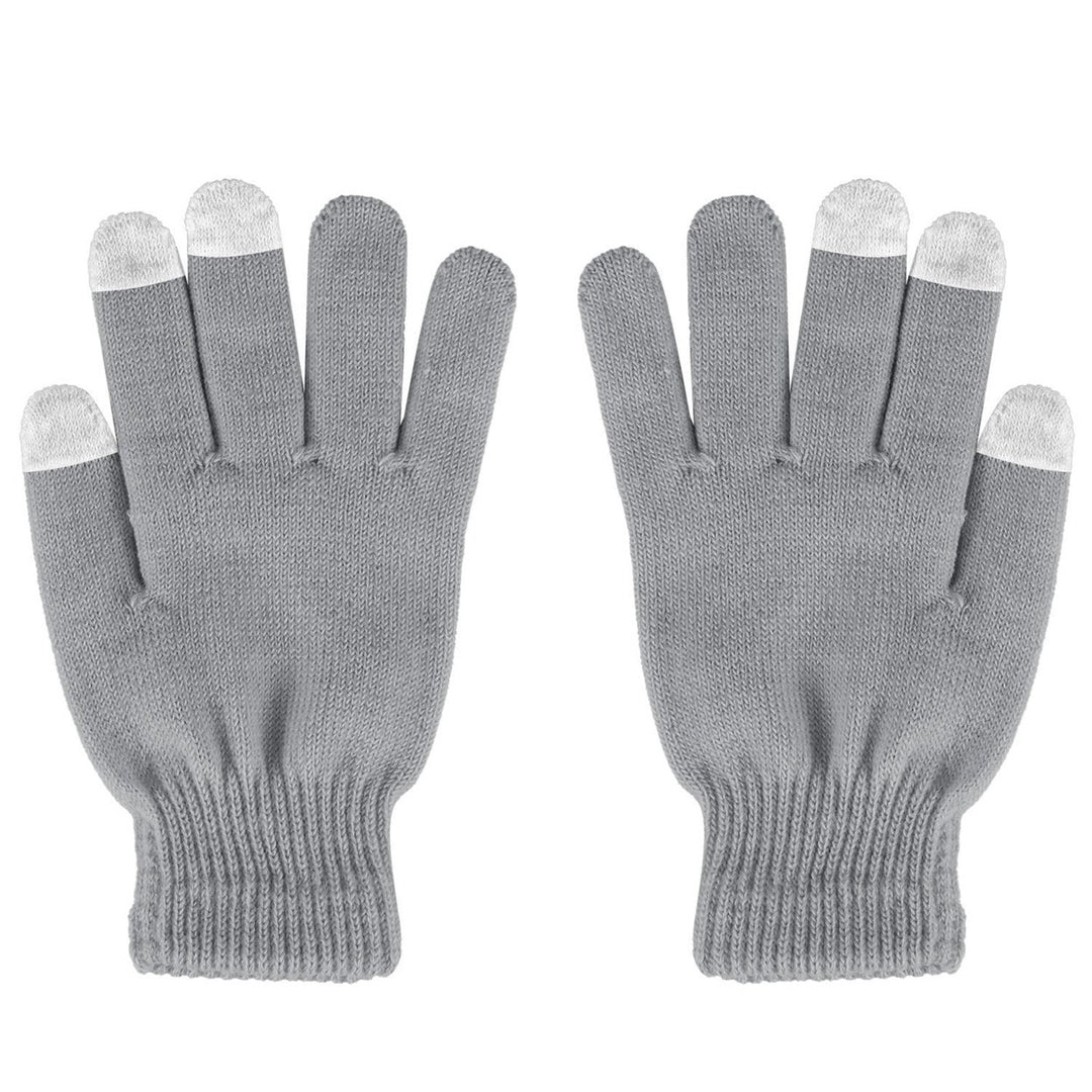 Unisex Winter Knit Gloves Touchscreen Outdoor Windproof Cycling Skiing Warm Gloves Image 1