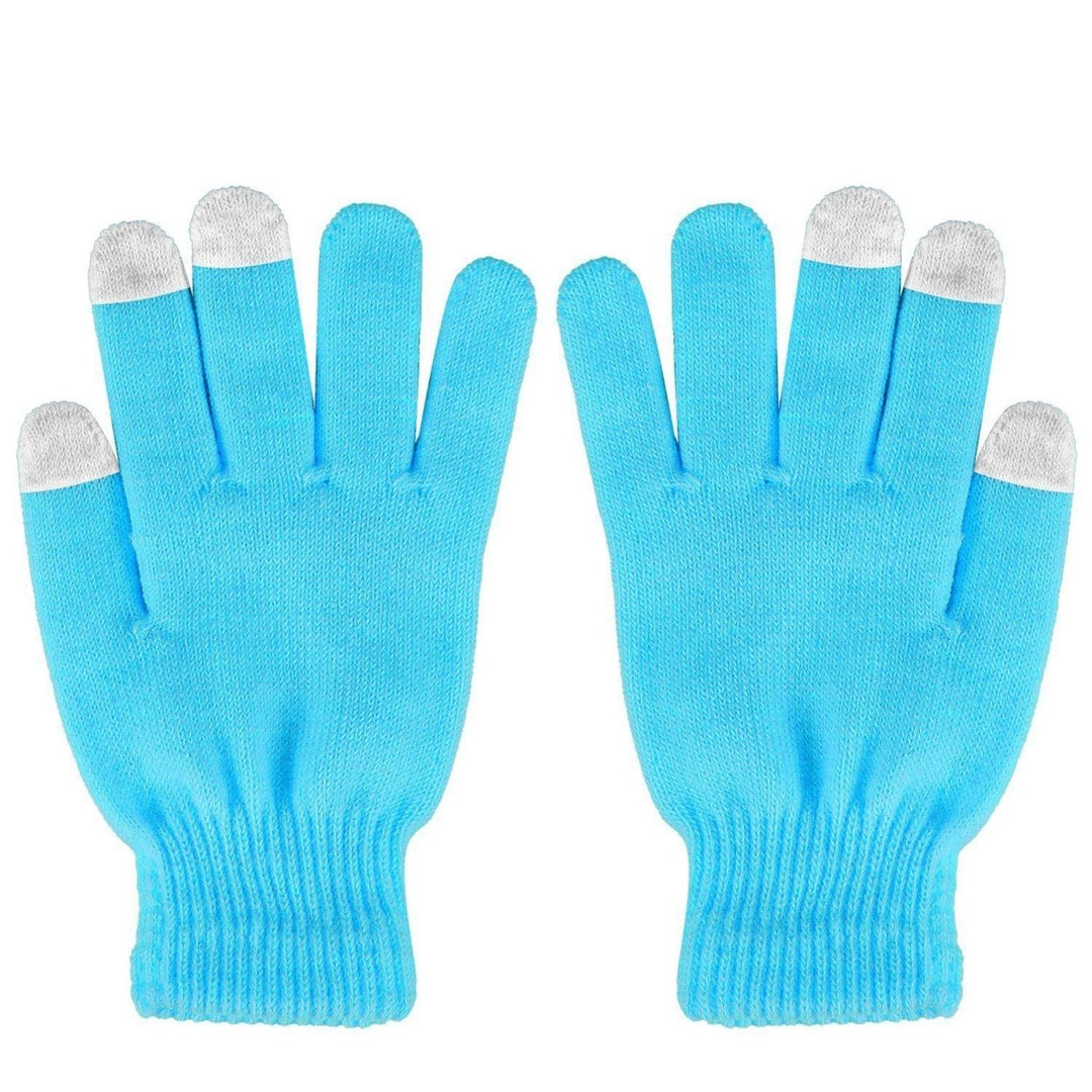 Unisex Winter Knit Gloves Touchscreen Outdoor Windproof Cycling Skiing Warm Gloves Image 1