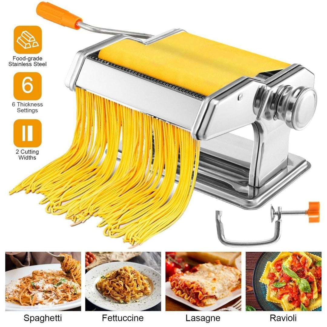 Pasta Maker Roller Machine Fettuccine Noodle Maker Image 1