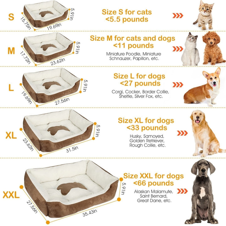 Pet Dog Bed Soft Warm Fleece Puppy Cat Bed Dog Cozy Nest Sofa Bed Cushion Mat XXL Size Image 9