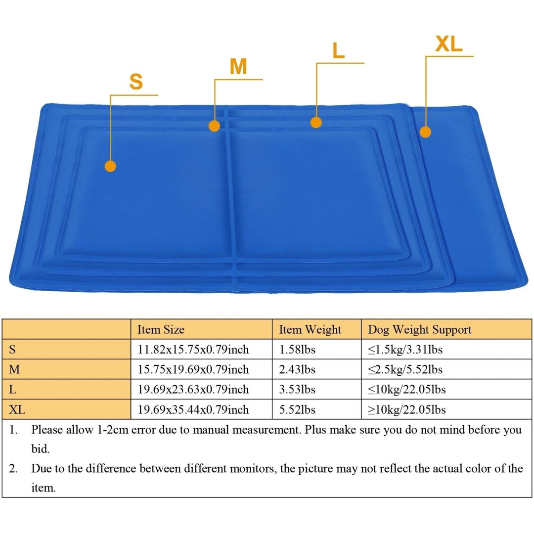 Pet Dog Cooling Mat Pressure Activated Gel Self Cooling Mat Pad Pet Cooling Bed Mats Portable Pet Cooling Blanket XL Image 4