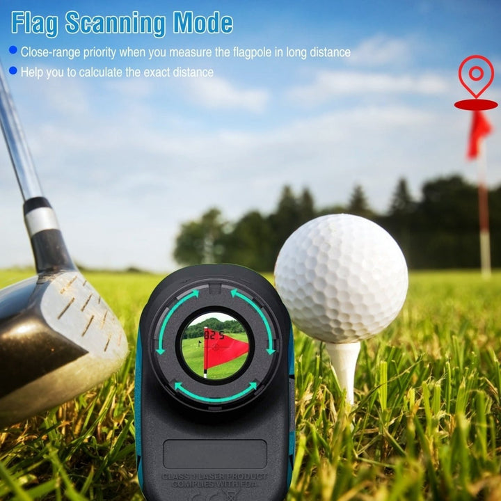 Professional Precision Laser Golf Rangefinder 656Yard 6X Magnification Distance Angle Speed Measurement Image 4