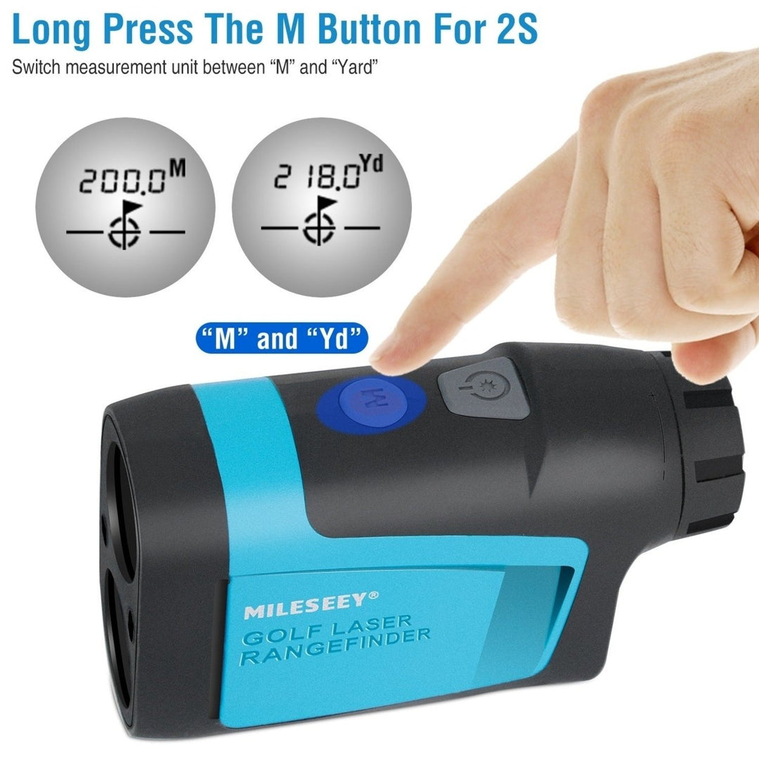 Professional Precision Laser Golf Rangefinder 656Yard 6X Magnification Distance Angle Speed Measurement Image 8