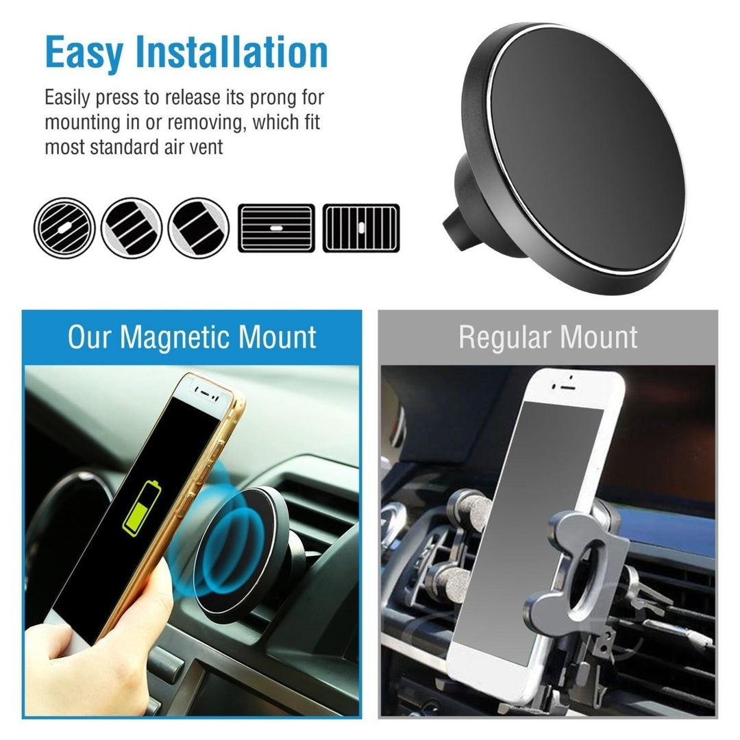 Qi Wireless Car Charger Magnetic Car Phone Charger 5W Charging Pad Air Vent Phone Mount Holder Image 7
