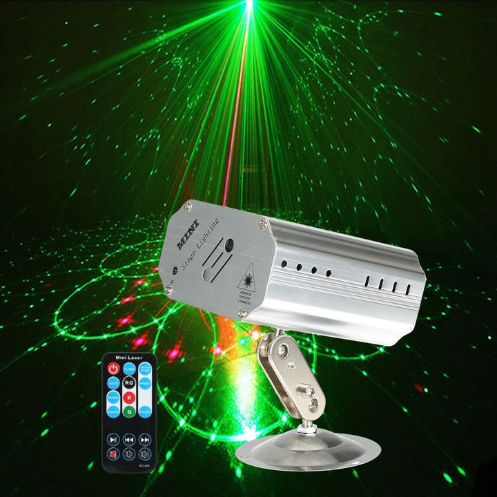 Sound Activated LED Projector Laser Patterns Laser Party Lights Disco Bar Music Strobe Lights Image 11