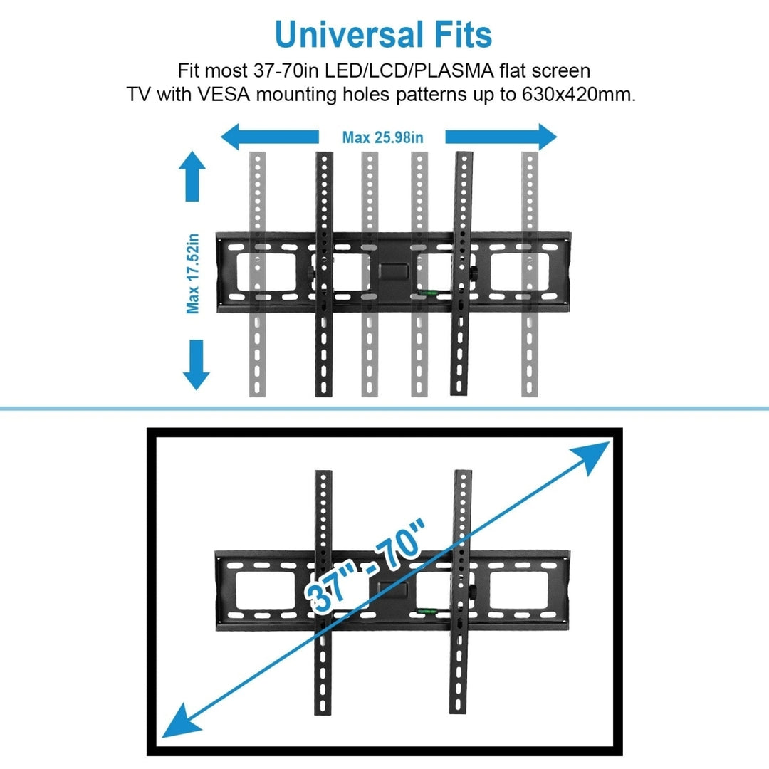 Tilt TV Wall Mount Bracket For 37-70in LED LCD PLASMA Flat TV VESA 630x420mm 15 Degree Tilt Image 4