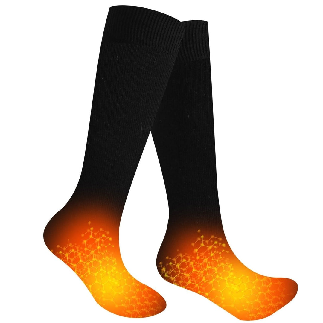 Unisex Electric Heated Socks Rechargeable Battery Heated Socks Winter Warm Thermal Socks Image 11