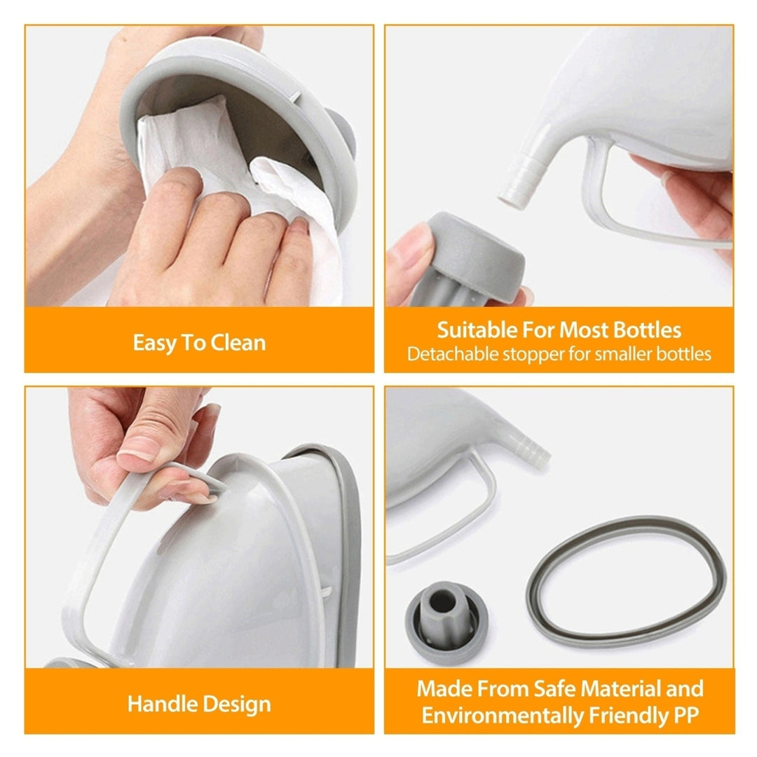 Unisex Potty Pee Funnel Adult Emergency Urinal Device Portable Male Female Toilet Image 4