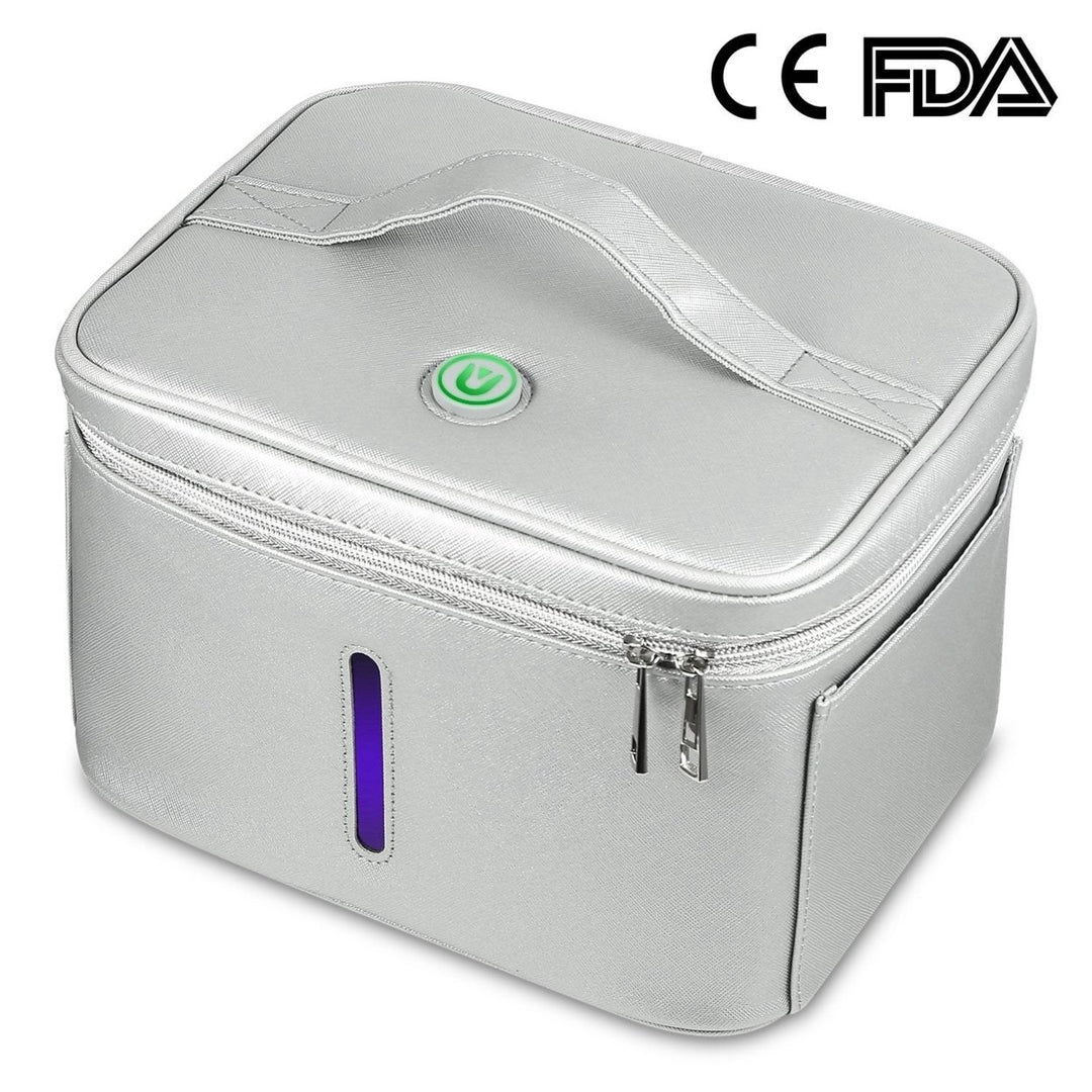 UV Disinfection Bag Portable LED UV Sanitizer Box USB-Powered Travel UV Cleaner Bag Image 3