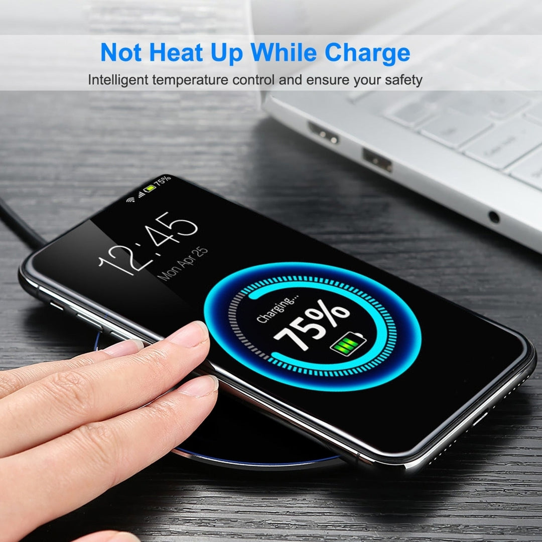 Wireless Charger Qi-Certified Ultra-Slim 5W Charging Pad for iPhone XS MAX XR XS X 8 8 Plus Image 4
