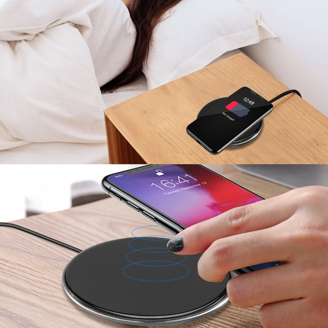 Wireless Charger Qi-Certified Ultra-Slim 5W Charging Pad for iPhone XS MAX XR XS X 8 8 Plus Image 7