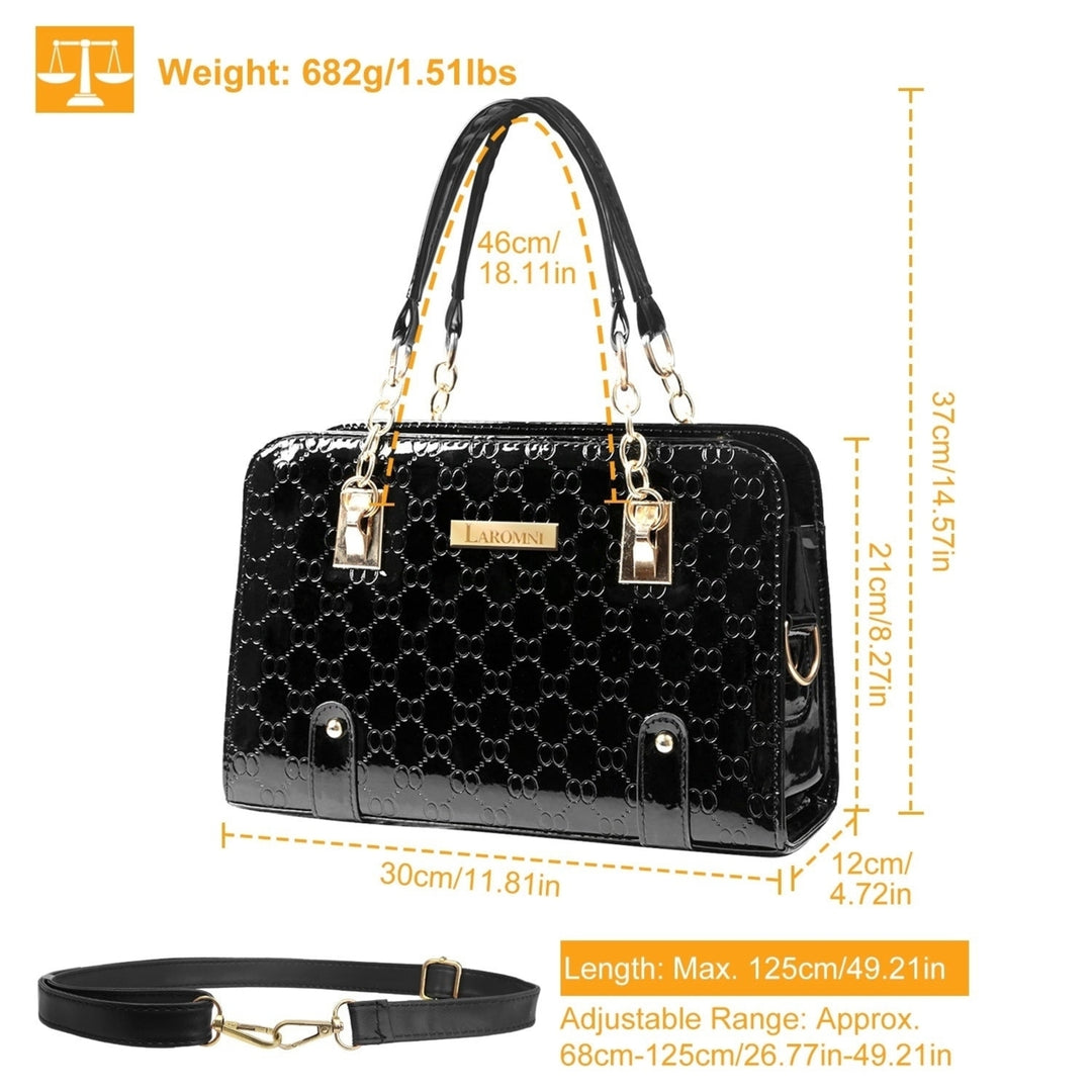 Womens Fashion Leather Handbag Lady Purses Tote Bags Shoulder Satchel Crossbody Bags Image 9