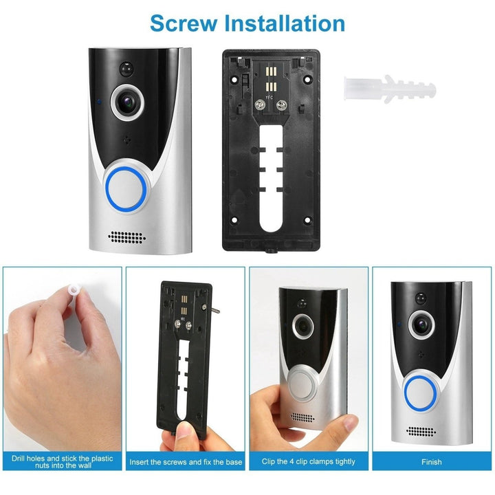 WiFi Video Doorbell Wireless Door Bell 720P HD WiFi Security Camera Image 9