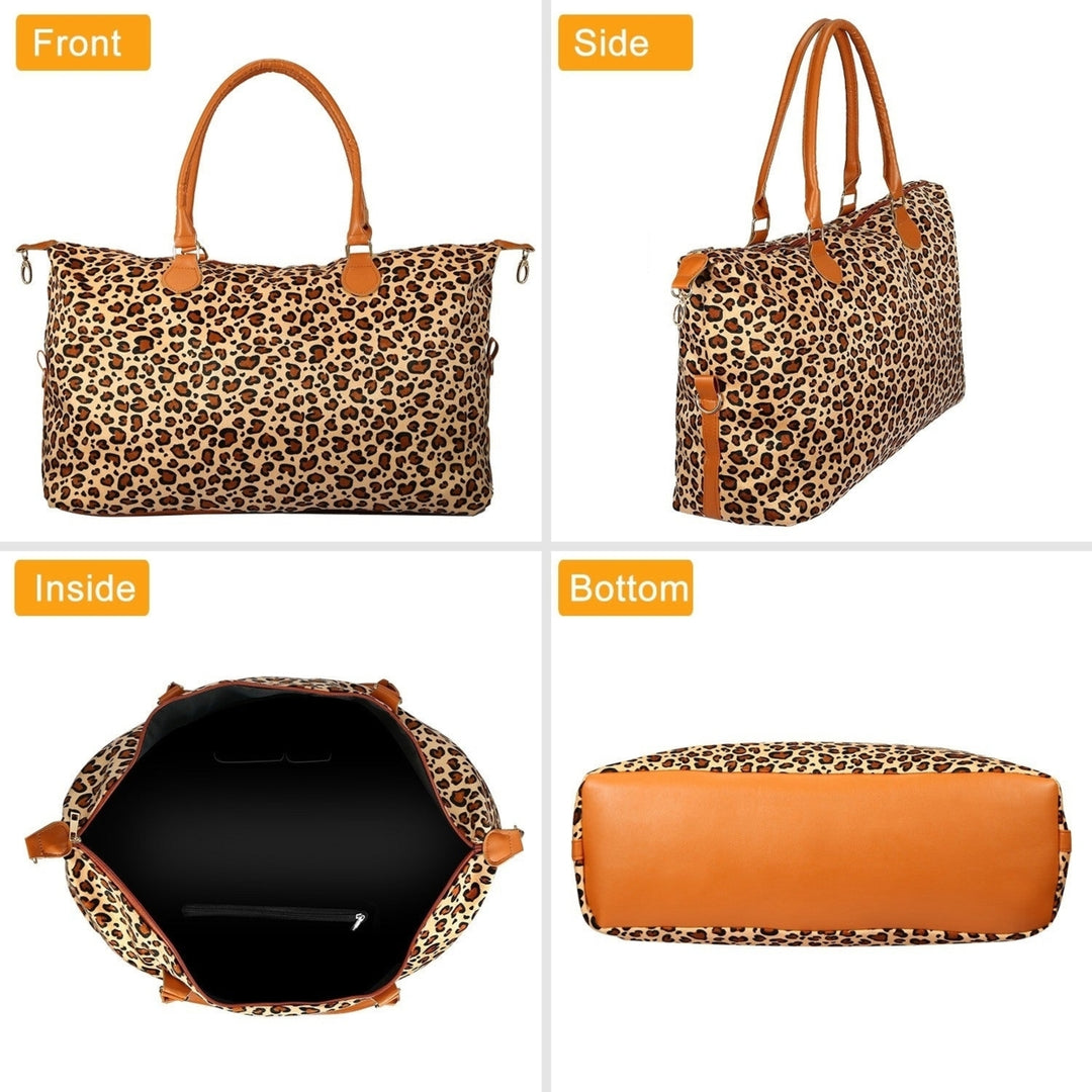 Women Duffle Bag Travel Luggage Bags Weekend Overnight Bag Tote Bags Shoulder Handle Bags Image 4