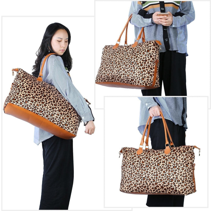 Women Duffle Bag Travel Luggage Bags Weekend Overnight Bag Tote Bags Shoulder Handle Bags Image 8