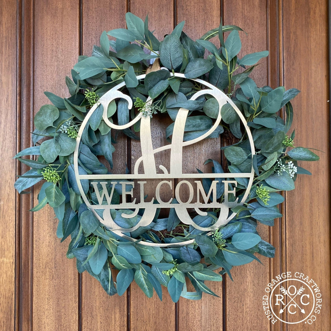 Top Gift Idea: 15" Metal Circle Monogram with Name Image 7