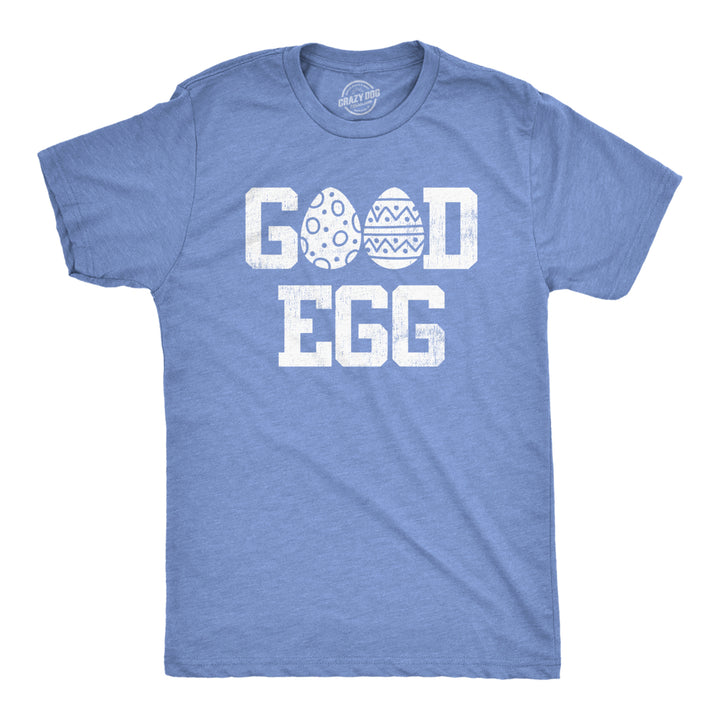 Mens Good Egg T Shirt Funny Easter Sunday Painted Eggs Tee For Guys Image 1