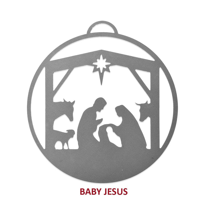 Merry and Bright Ornaments - Set of 3 - Christmas Ornament Jesus Decorations Image 11