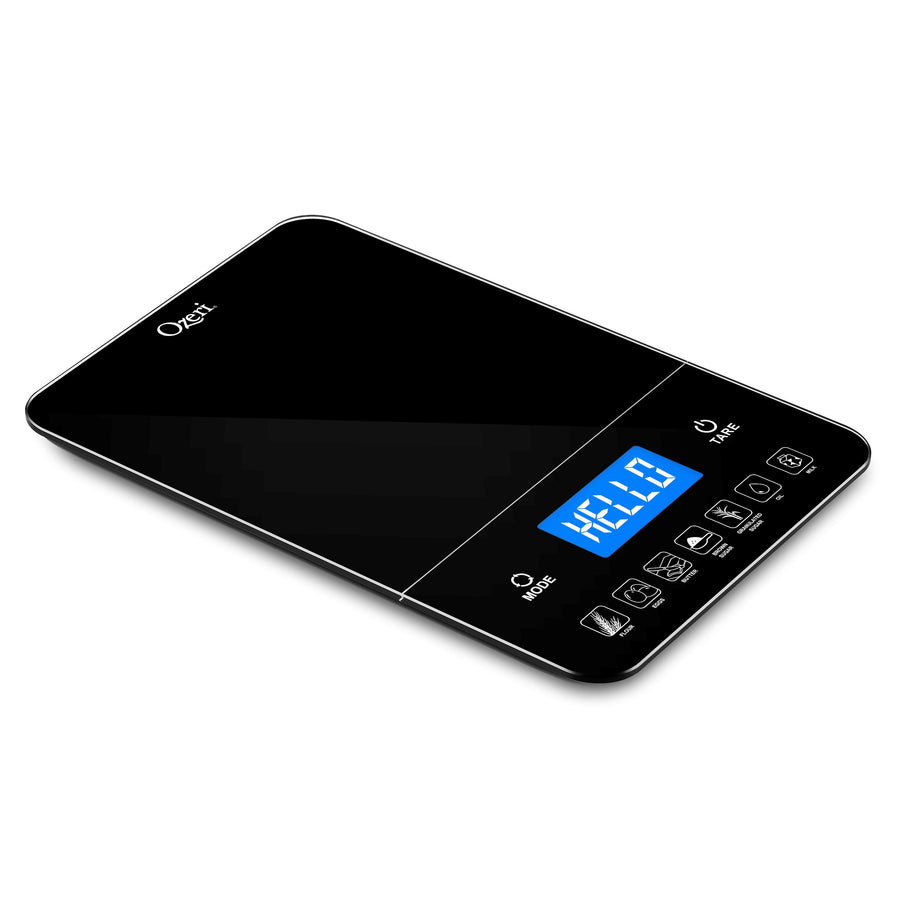 Ozeri Touch III 22 lbs (10 kg) Bakers Kitchen Scale with Calorie Counterin Tempered Glass Image 1