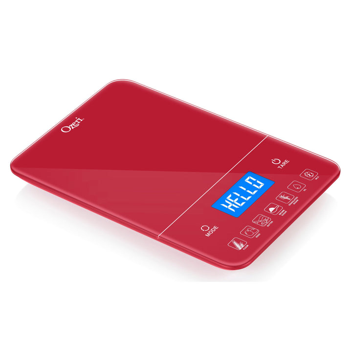 Ozeri Touch III 22 lbs Bakers Kitchen Scale with Calorie Counter Glass Platform Image 4