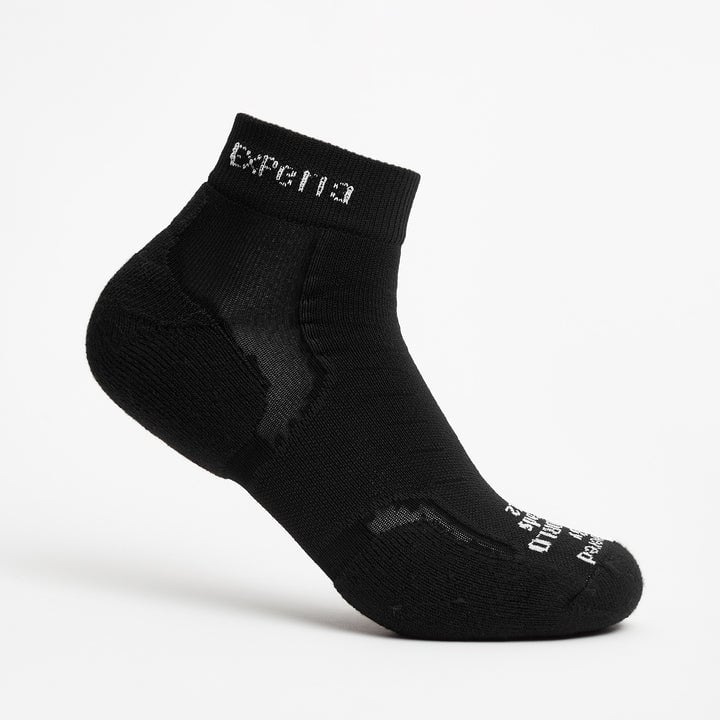 Thorlos Unisex Experia Techfit Light Cushion Ankle Socks Black XCMU-066 Image 3