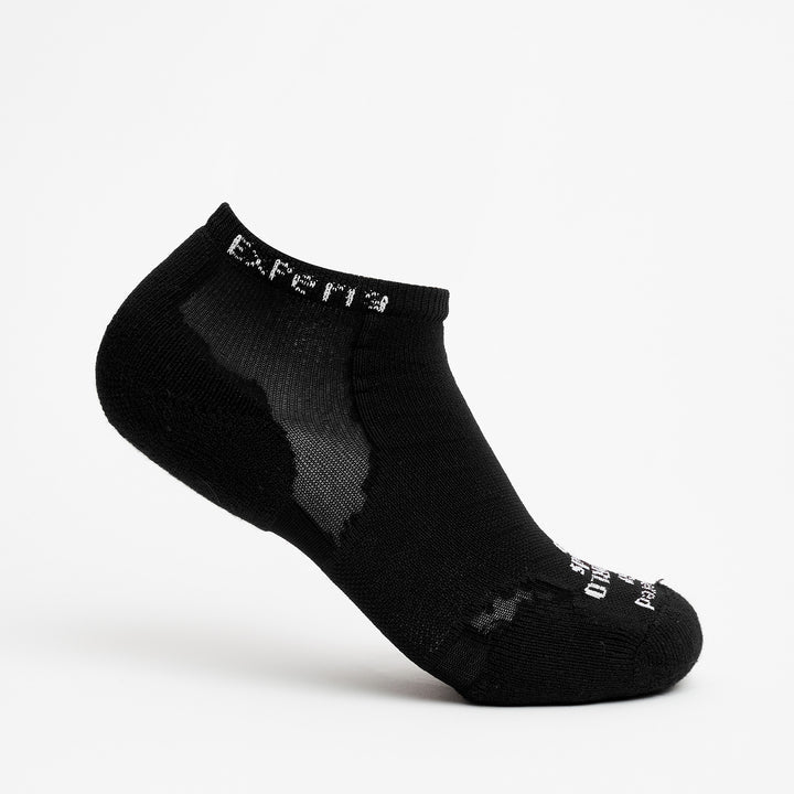 Thorlos Unisex Experia TECHFIT Light Cushion Low Cut Socks Black on Black - XCCU-066 BLACK Image 3