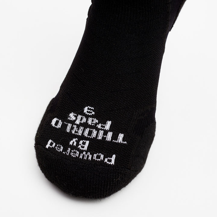 Thorlos Unisex Experia TECHFIT Light Cushion Low Cut Socks Black on Black - XCCU-066 BLACK Image 4