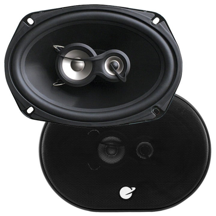 Planet Audio TRQ693 6 x 9 Inch Car Speakers - 500 Watts of Power Per Pair, 250 Watts Each, Full Range, 3 Way, Sold in Image 1