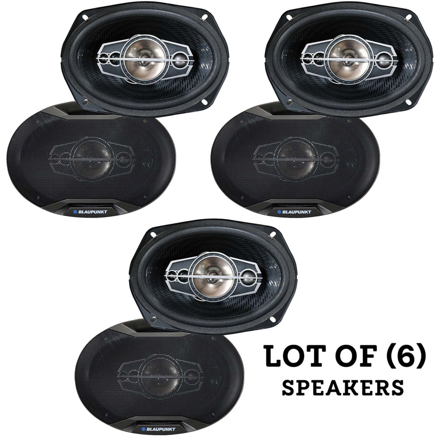 (Set of 3) BLAUPUNKT GTX695 6" x 9" 5-Way Coaxial Car Speakers 750 Watts 4 Ohm Image 1