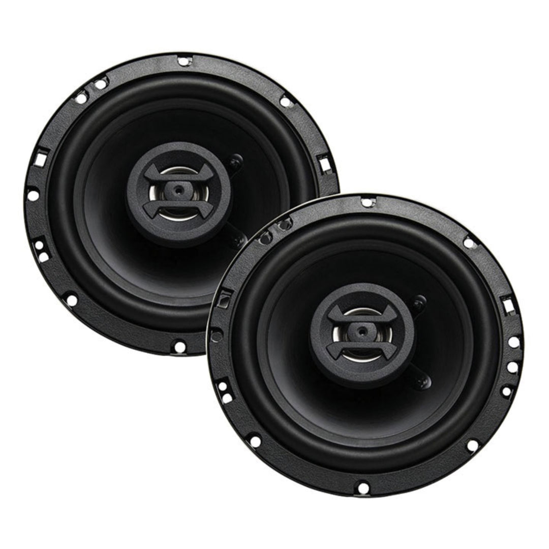 Hifonics Zeus 6.5" 300W 2-Way Slim Car Audio Speakers Pair Shallow Mount Image 1