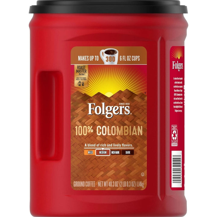 Folgers 100% Medium Roast Ground Colombian Coffee (40.3 Ounce) Image 1