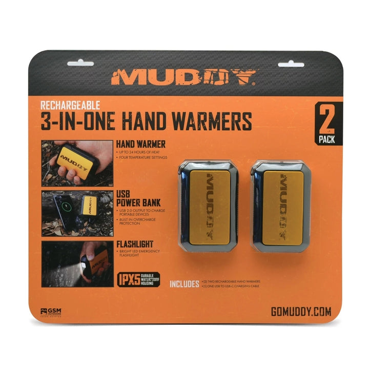 Muddy 3-In-1 Rechargeable Hand Warmers Image 2