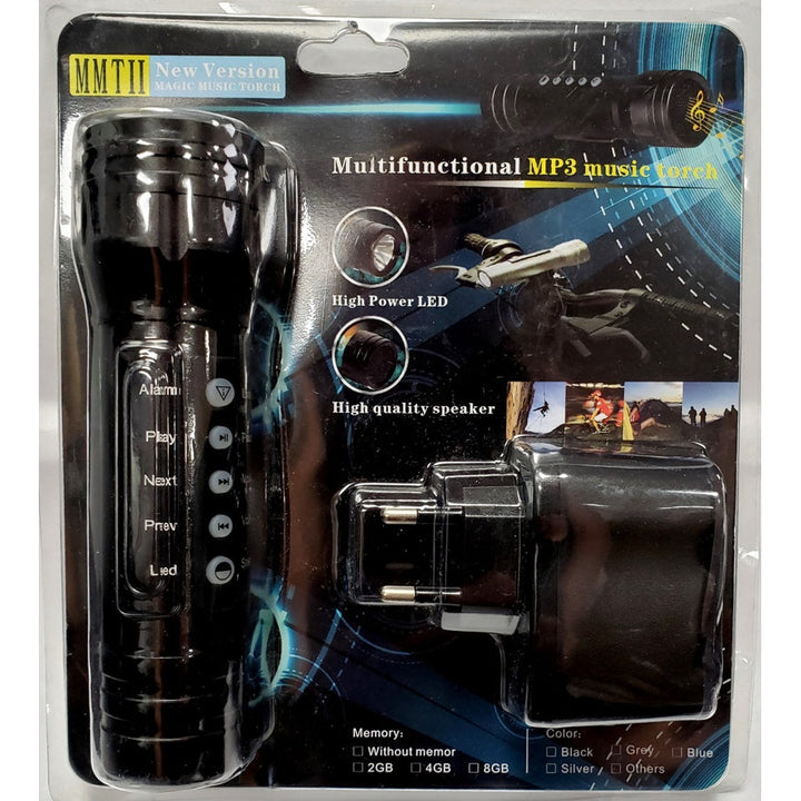 Magic Music Torch Bicycle LED Flashlight With Alarm and MP3 Player - Bike Light with MP3 Player Image 3