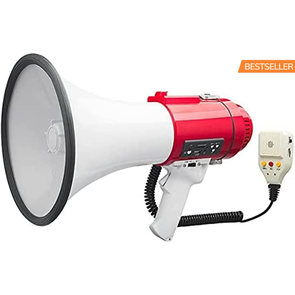 Megaphone Speakers Blow Horn Pro Loud Speaker Bullhorn Handheld Siren Voice Recording Image 2