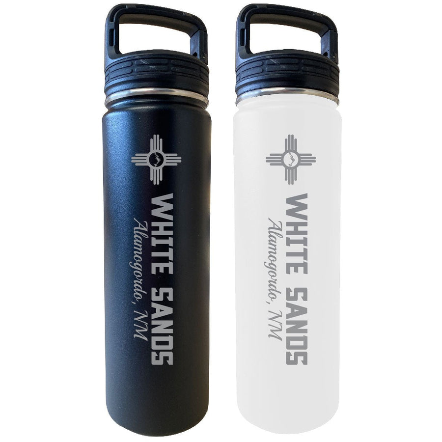 White Sands Alamogordo Mexico 32 oz Engraved Insulated Double Wall Stainless Steel Water Bottle Tumbler Image 1