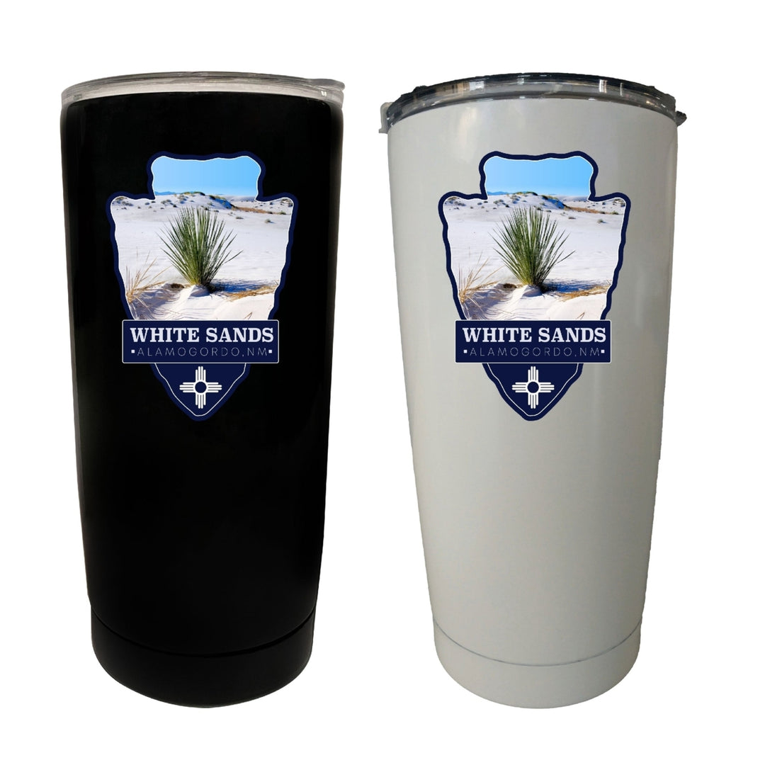 White Sands Alamogordo Mexico Souvenir 16 oz Insulated Stainless Steel Tumbler Design B Image 1