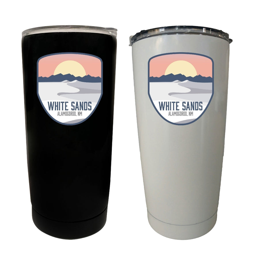 White Sands Alamogordo Mexico Souvenir 16 oz Insulated Stainless Steel Tumbler Design D Image 1