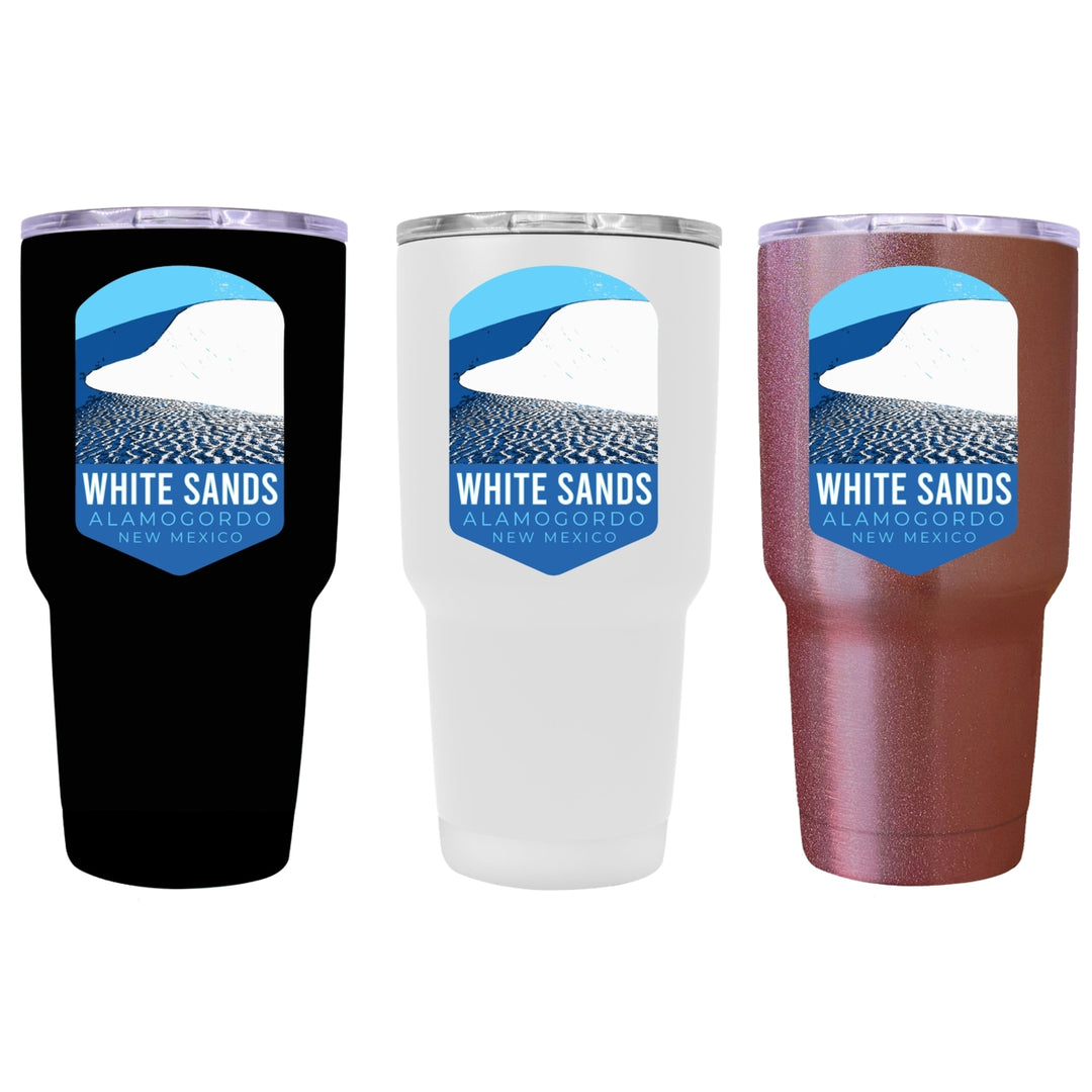 White Sands Alamogordo Mexico Souvenir 24 oz Insulated Stainless Steel Tumbler Design A Image 1