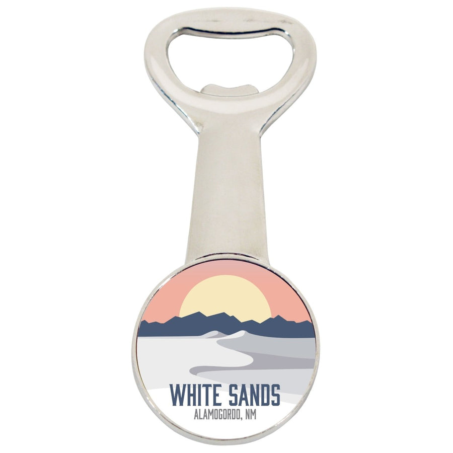 White Sands Alamogordo Mexico Magnetic Bottle Opener Image 1