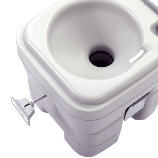 5.3 Gallon 20L Flush Outdoor Indoor Travel Camping Portable Toilet for CarBoatCaravanCampsiteHospital,Gray Image 7