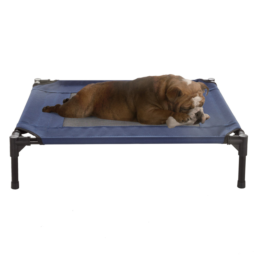 Small Med Dog Cat Bed Indoor Outdoor Raised Elevated Cot 30 x 24 Inch Camping Travel Image 1