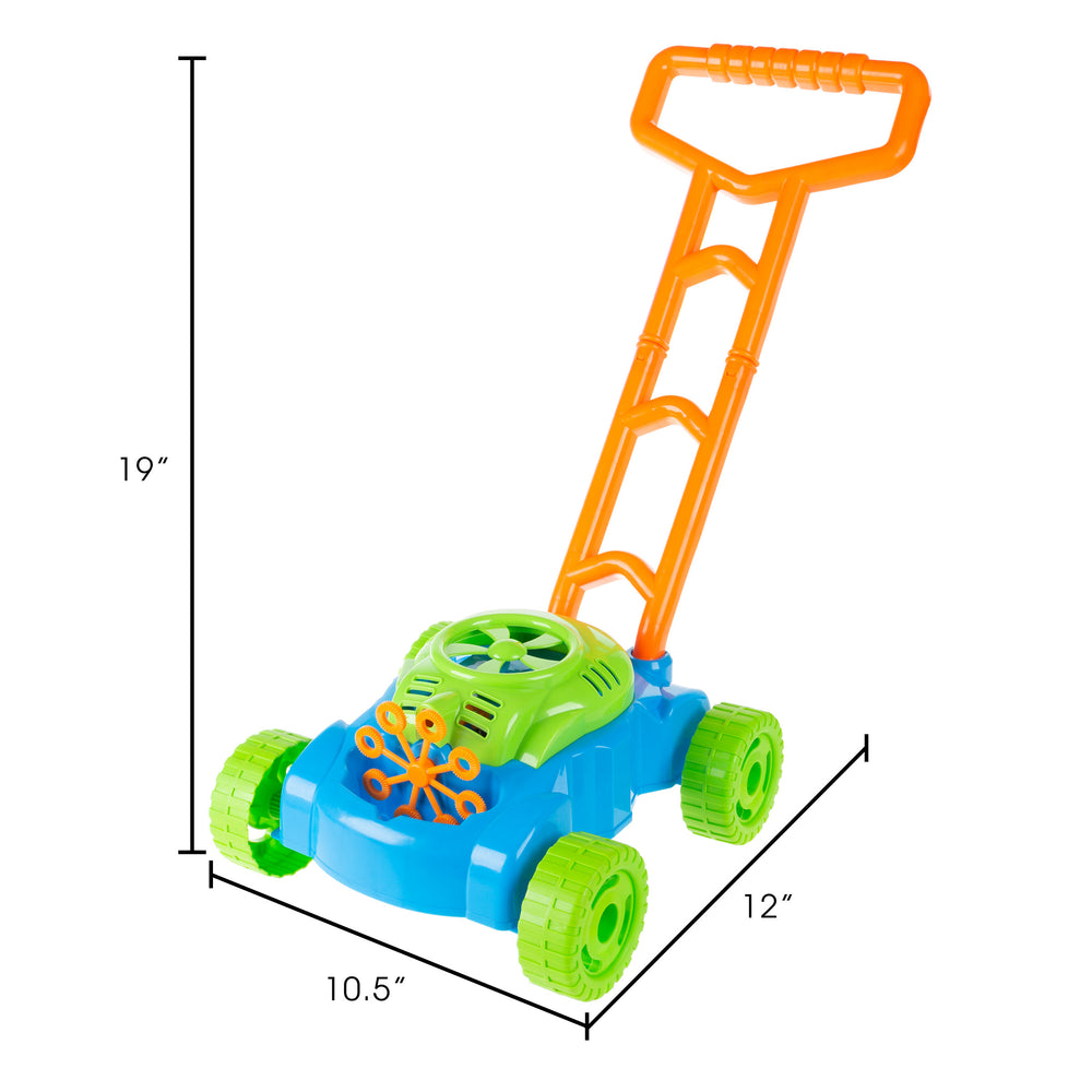 Bubble Machine Lawnmower Outdoor Toddler Toy Walk Behind Lawn Mower Bubble Maker with Sounds Image 2