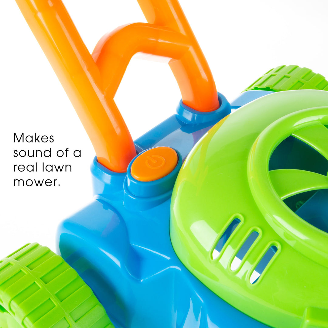 Bubble Machine Lawnmower Toddler Toy Walk Behind Outdoor Bubble Maker Sounds Image 3