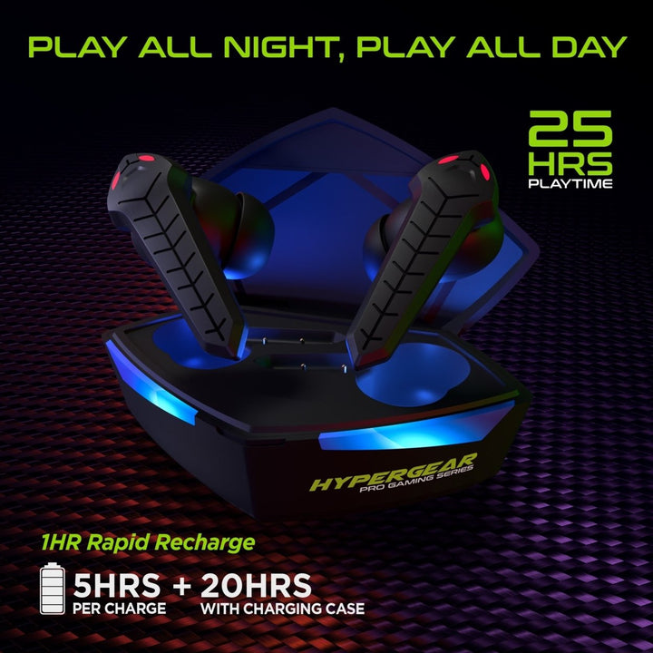 HyperGear CobraStrike True Wireless Gaming Earbuds with No Lag Audio (15524-HYP) Image 9