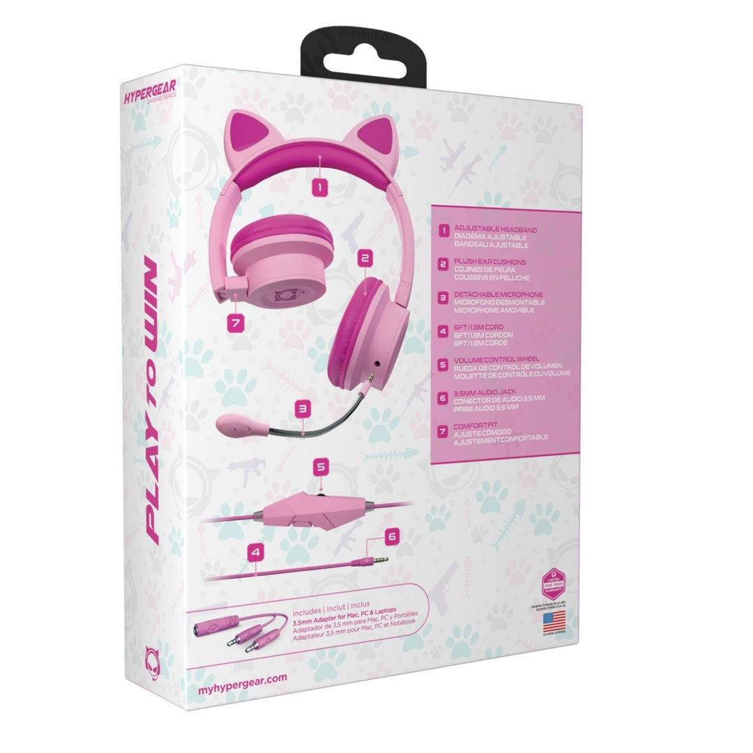 HyperGear Kombat Kitty Gaming Headset with Detachable Mic Image 4