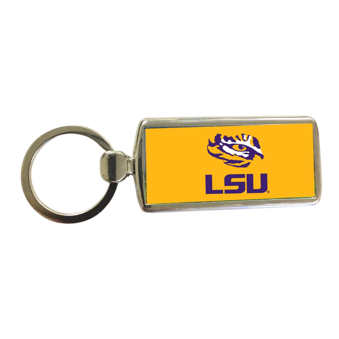 LSU Tigers Metal Keychain Image 1