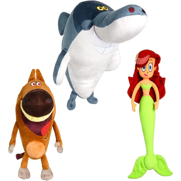 Zig and Sharko Plush Doll 3pk Marina Mermaid Shark Hyena Bundle TV Series Mighty Mojo Image 1