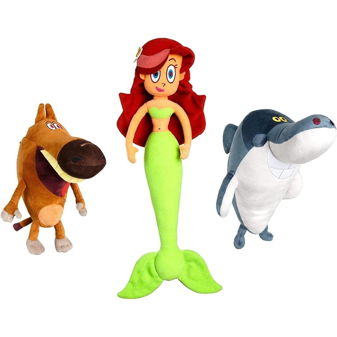 Zig and Sharko Plush Doll 3pk Marina Mermaid Shark Hyena Bundle TV Series Mighty Mojo Image 2